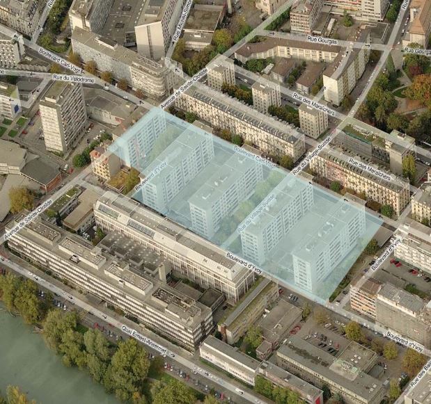 Surélévation des immeubles de la Cité Carl-Vogt